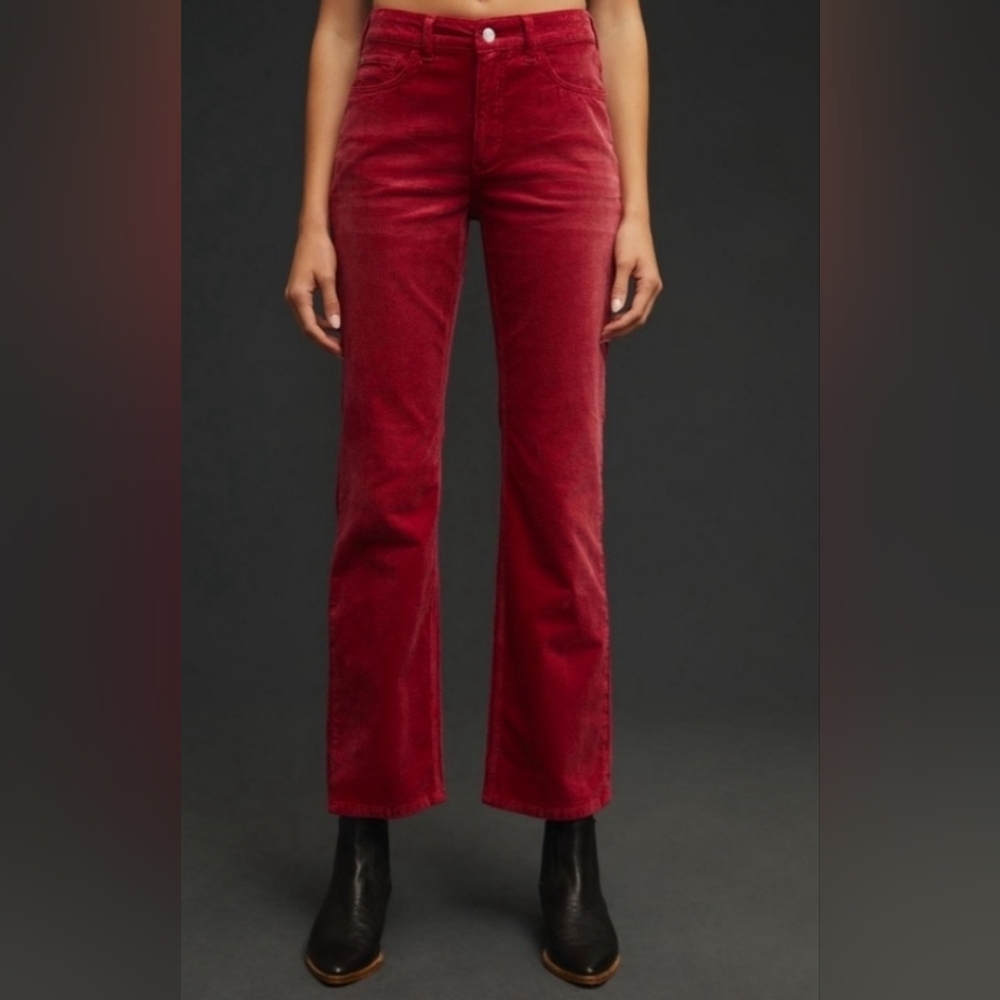 ANTHROPOLOGIE PILCRO YAYA CROPPED CORD FLARE size 29